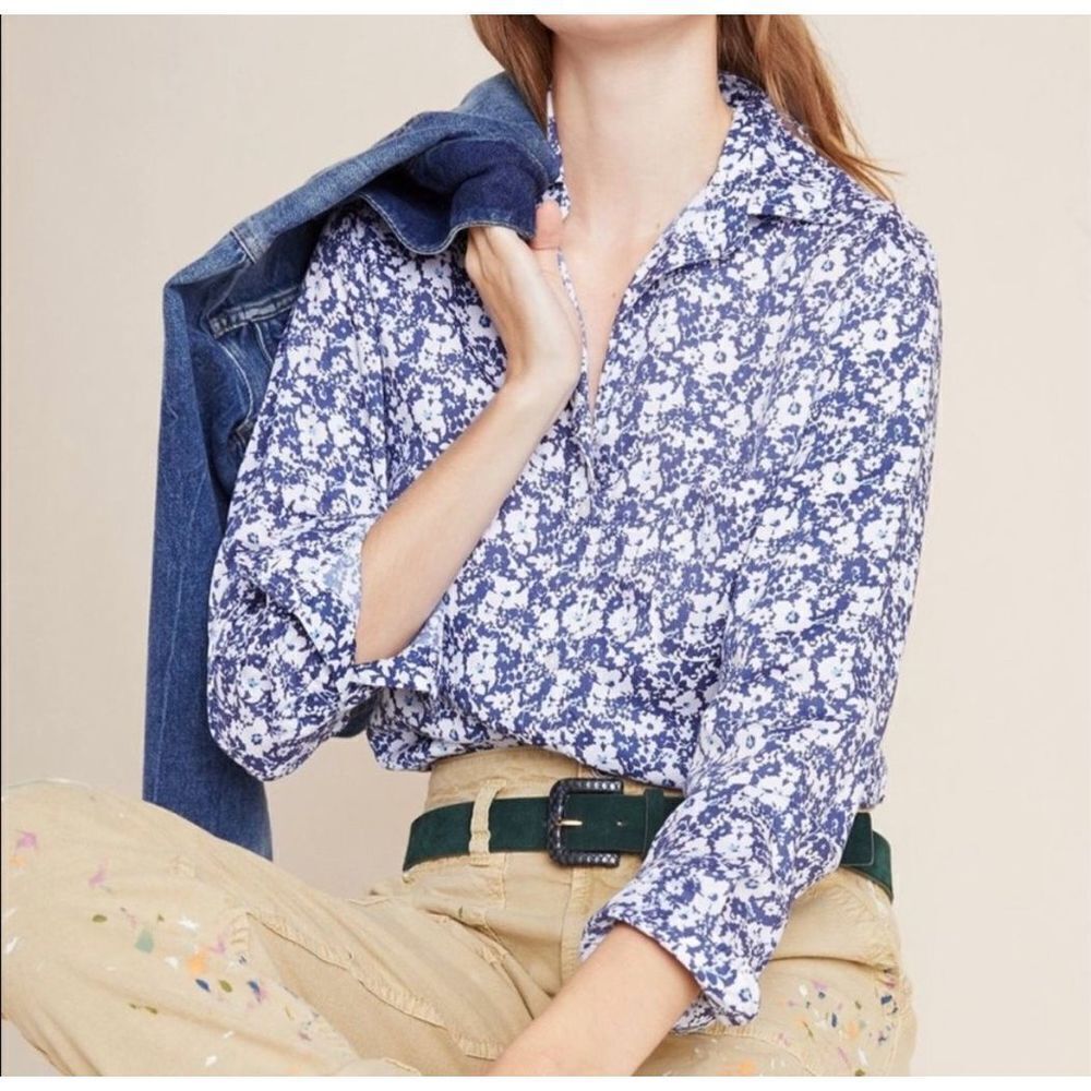 Grayson The Hero Floral Button Down Long Sleeve Shirt Medium